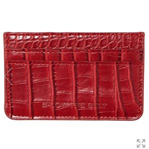 B-LOW THE BELT Croc Card Case